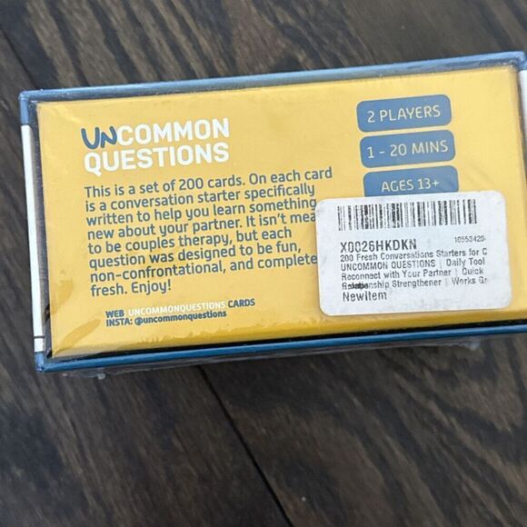 Uncommon Questions for Couples – 200 Card Prompts - Picture 5 of 6